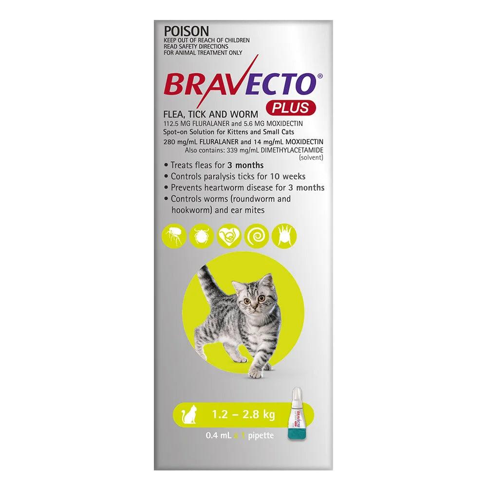 BRAVECTO Plus For Small Cats 1.2 - 1.8 KG - Sparklet