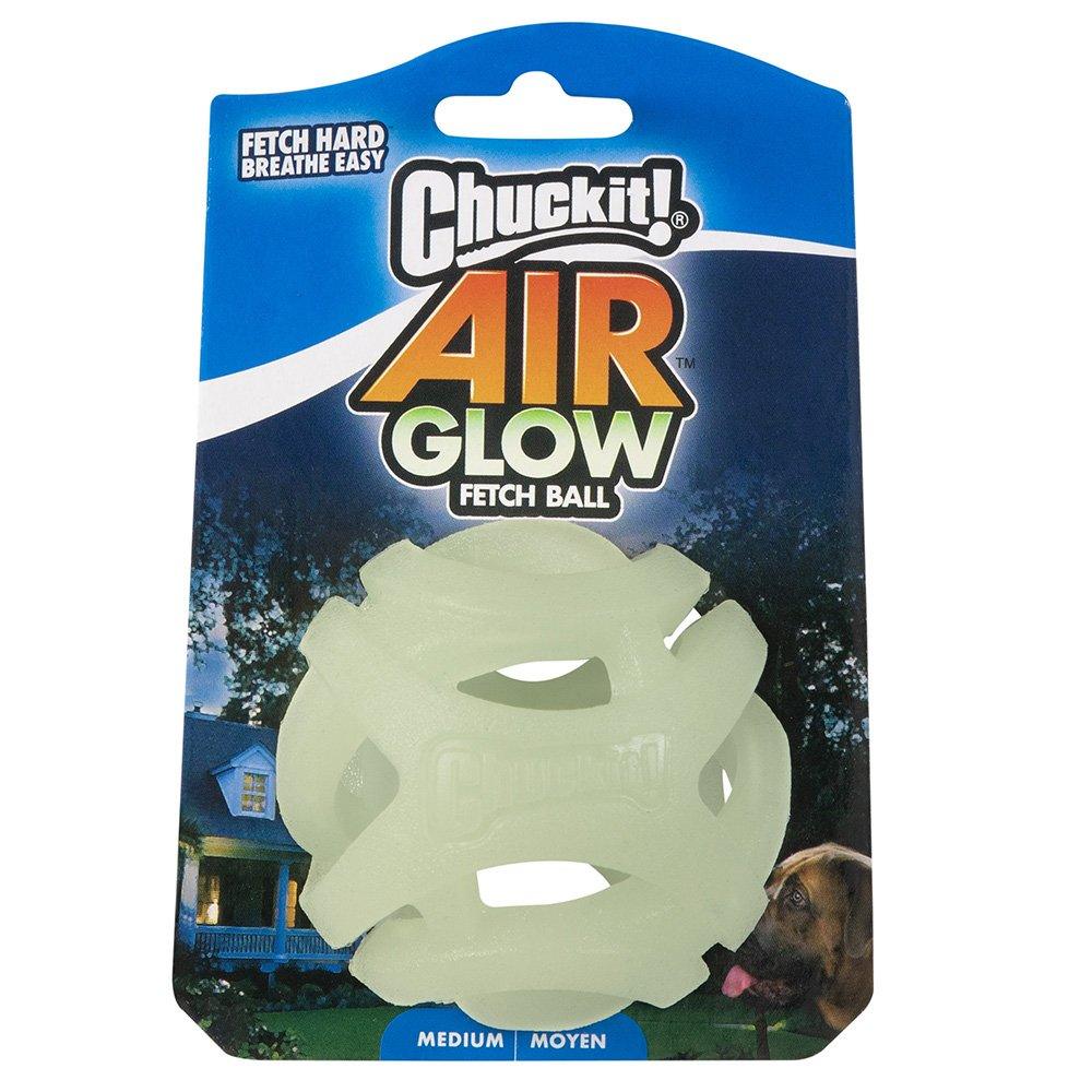 CHUCKIT! Max Glow Air Fetch For Dogs Medium 6cm (1 Pack) - Sparklet