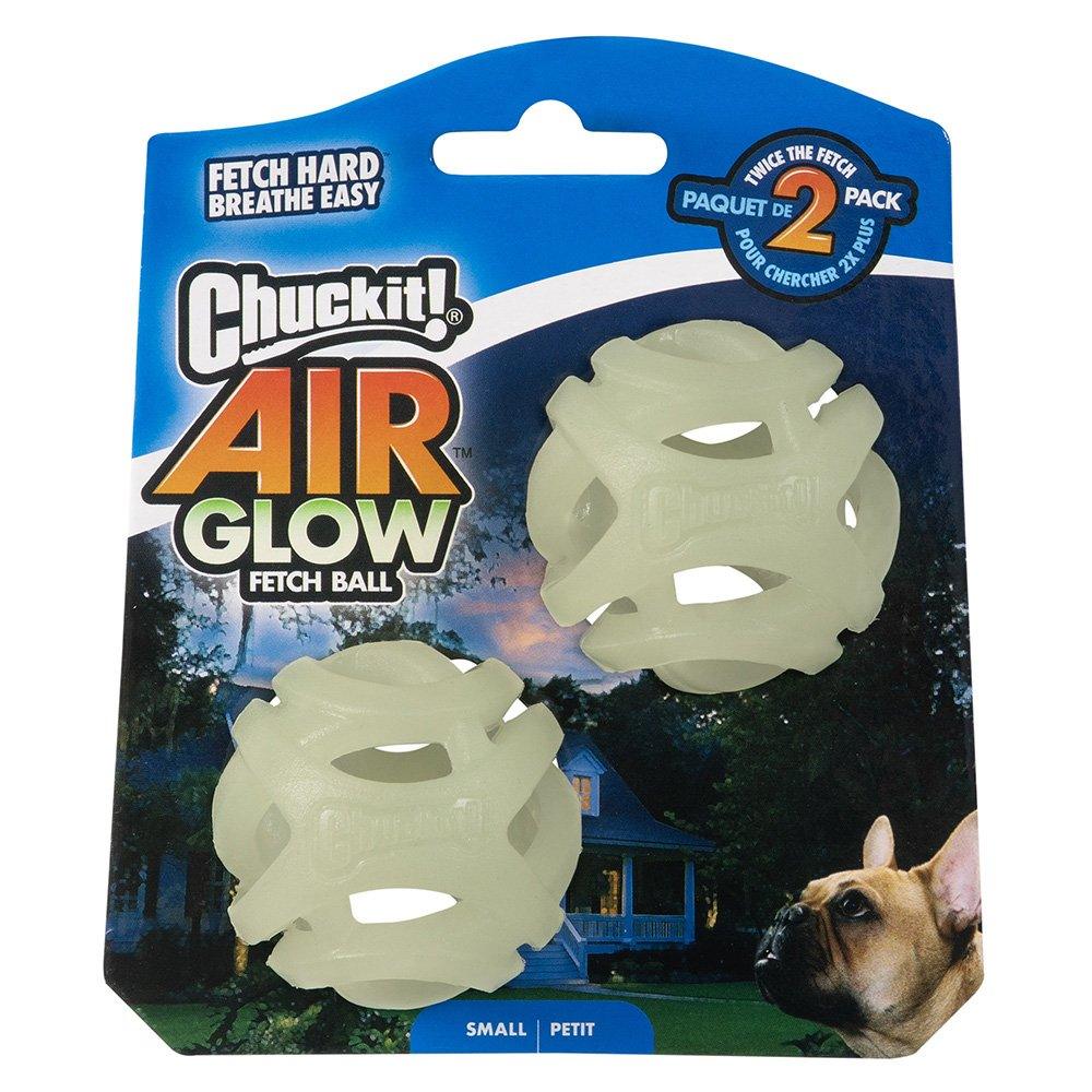 CHUCKIT! Max Glow Air Fetch For Dogs Small 5cm (2 Packs) - Sparklet