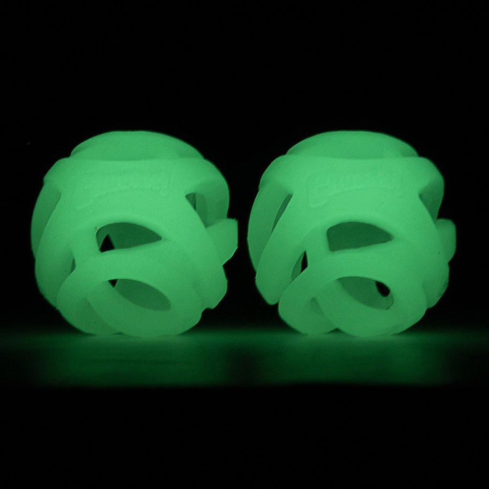 CHUCKIT! Max Glow Air Fetch For Dogs Small 5cm (2 Packs) - Sparklet