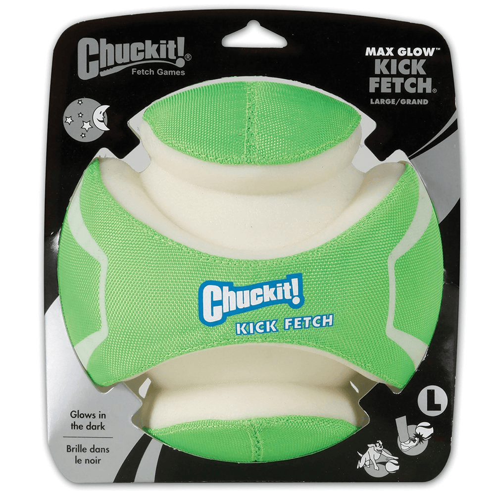 CHUCKIT! Max Glow Kick Fetch Dog Toy - Sparklet