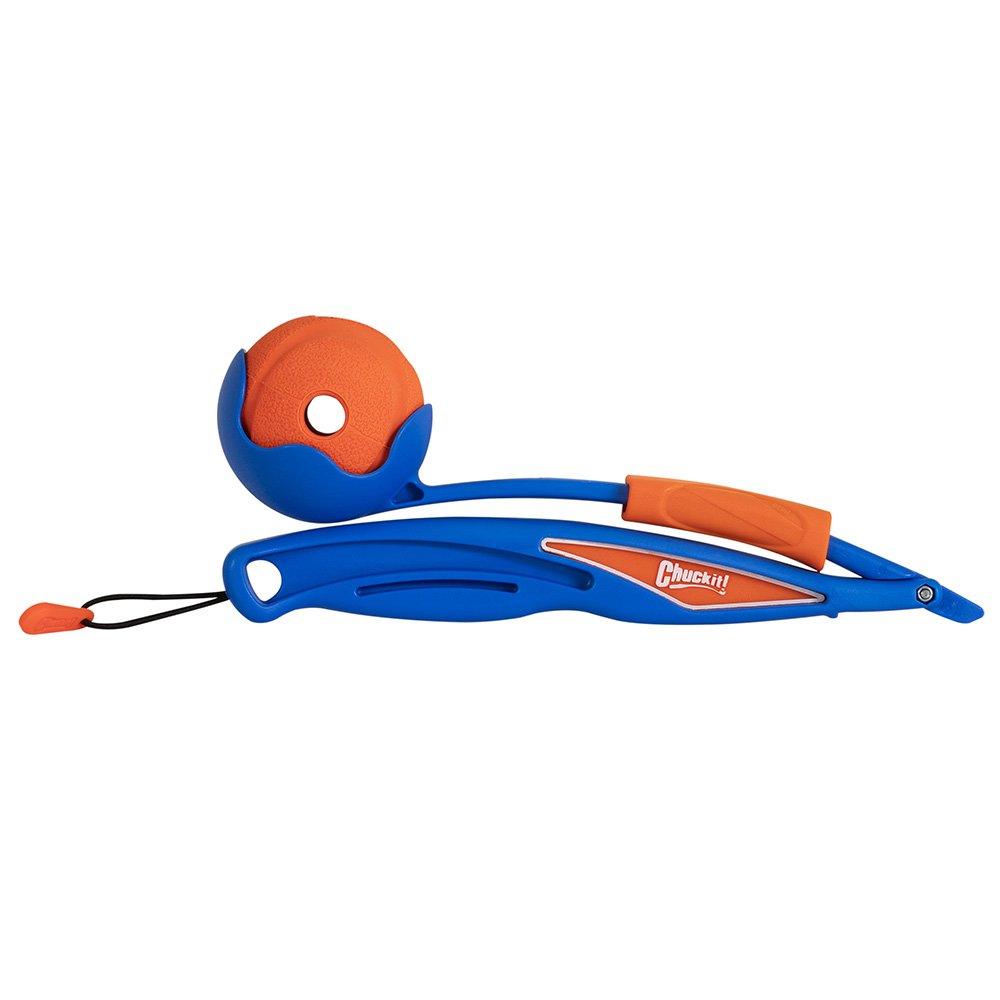 CHUCKIT! Mini Fetch & Fold 18cm Launcher 30cm For Dogs (Medium 6cm Balls) - Sparklet