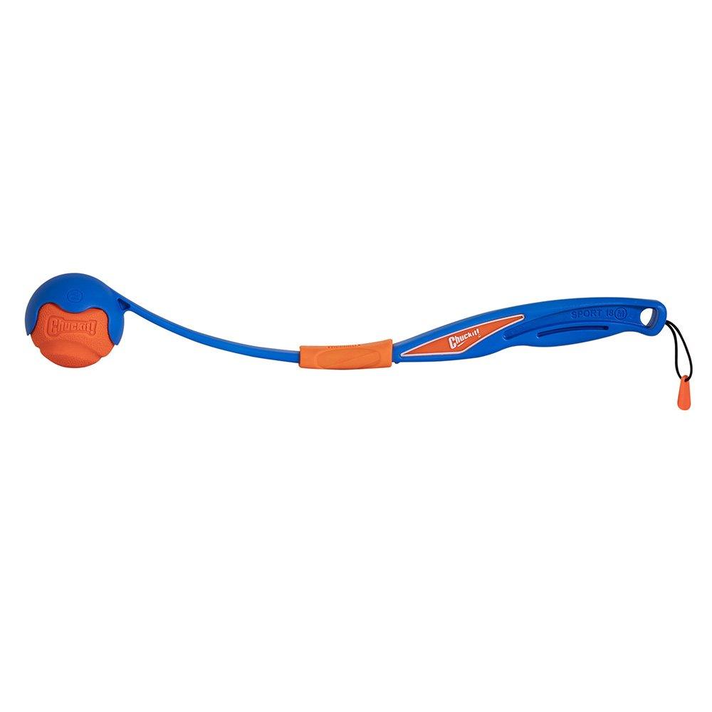 CHUCKIT! Mini Fetch & Fold 18cm Launcher 30cm For Dogs (Medium 6cm Balls) - Sparklet