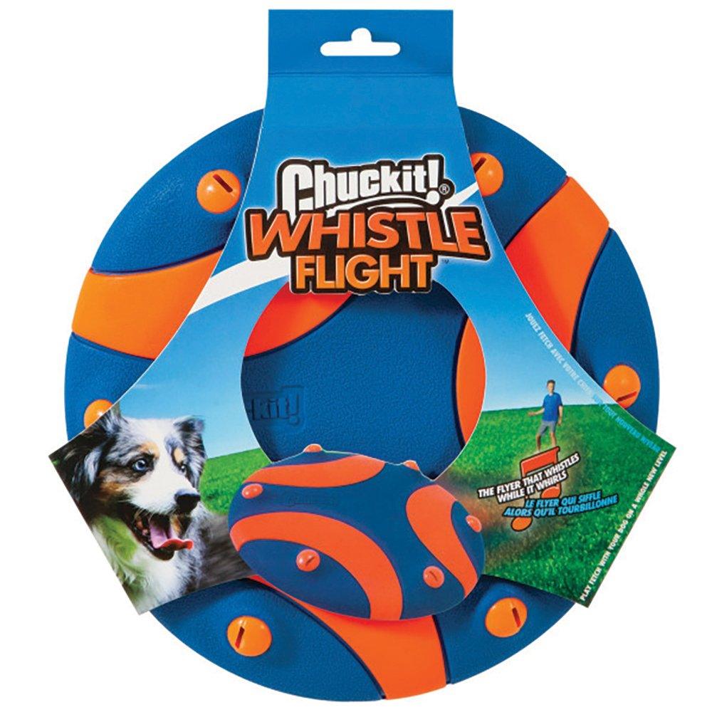 CHUCKIT! Whistle Flight Natural Rubber Frisbee Flyer For Dogs 28cm - Sparklet