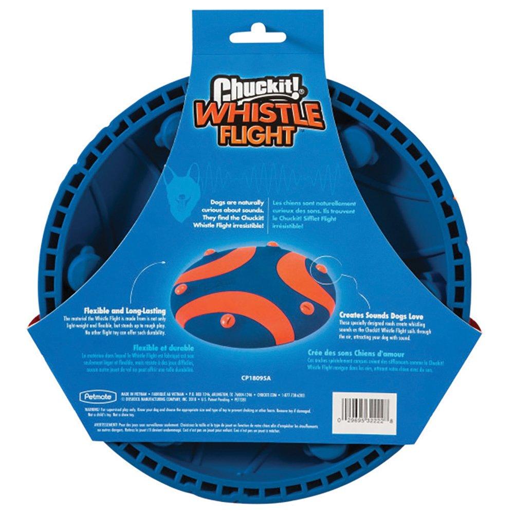 CHUCKIT! Whistle Flight Natural Rubber Frisbee Flyer For Dogs 28cm - Sparklet