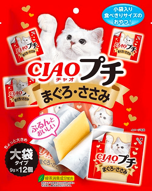 CIAO Churu Petite Chicken Fillet with Tuna Cat Treat (12pcs/pack) - Sparklet