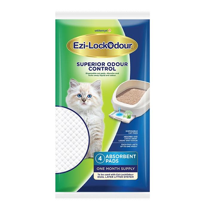 EZI-LOCKODOUR Absorbant Cat Litter Pads 1 pack 4pcs - Sparklet