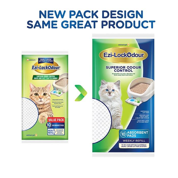 EZI-LOCKODOUR Absorbant Cat Litter Pads - Sparklet