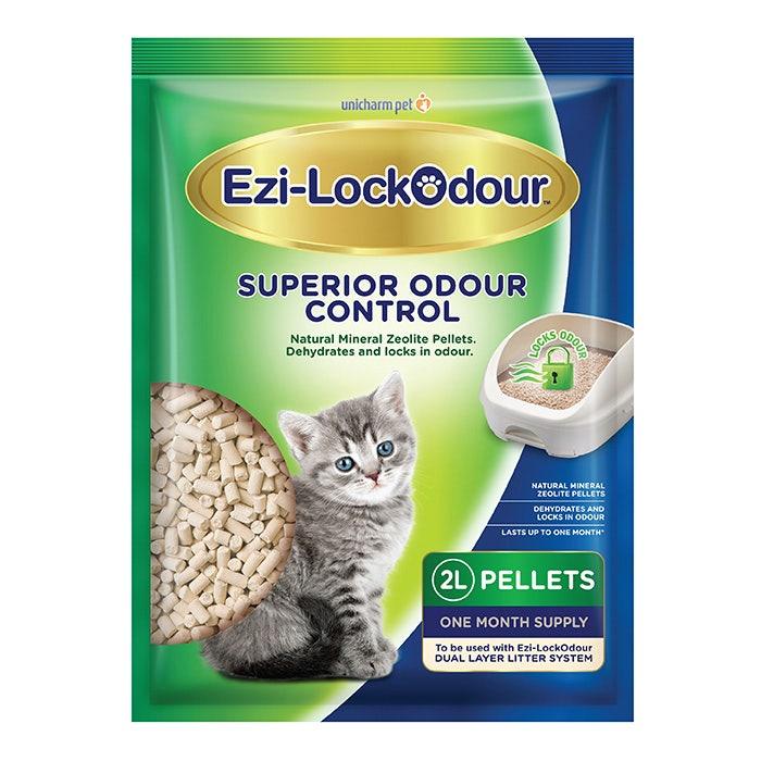 EZI-LOCKODOUR Cat Litter Natural Mineral Zeolite Pellets 2L - Sparklet