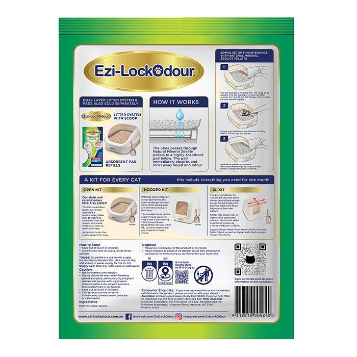 EZI-LOCKODOUR Cat Litter Natural Mineral Zeolite Pellets 2L - Sparklet