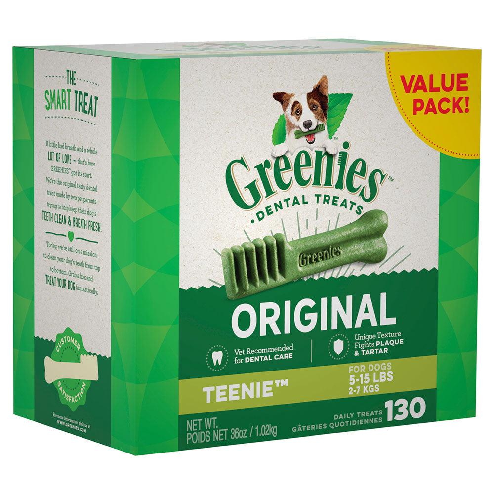 GREENIES Dog Dental Care Treats Teenie Value Pack 1kg (130 Treats) - Sparklet