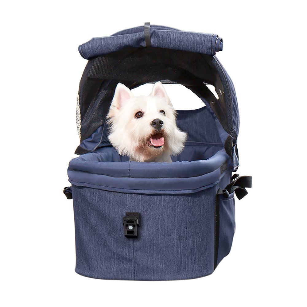 IBIYAYA CLEO 3-in-1 Multifunction Pet Stroller & Car Seat Travel System - Blue Jeans - Sparklet