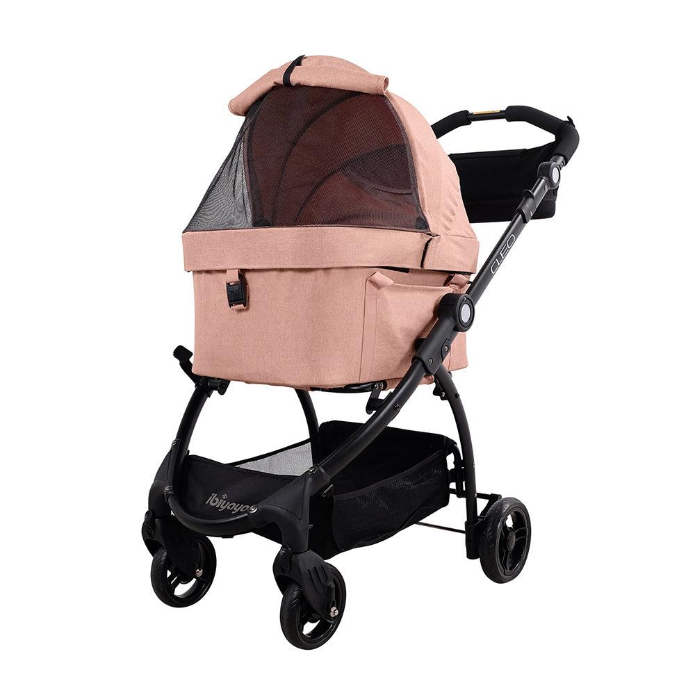 IBIYAYA CLEO 3-in-1 Multifunction Pet Stroller & Car Seat Travel System - Coral Pink - Sparklet