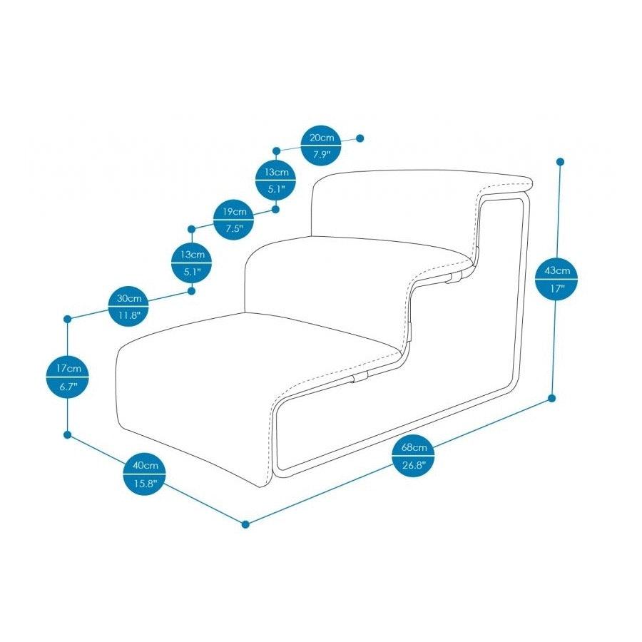 IBIYAYA Everest Practical Pet Stairs for Cats & Dogs (Grey) - Sparklet