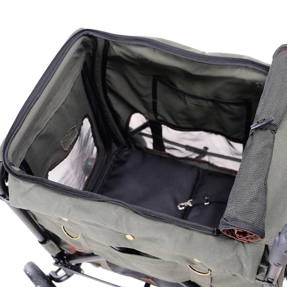 IBIYAYA Gentle Giant Dual Entry Pet Wagon for Dogs up to 25kg - Army Green - Sparklet