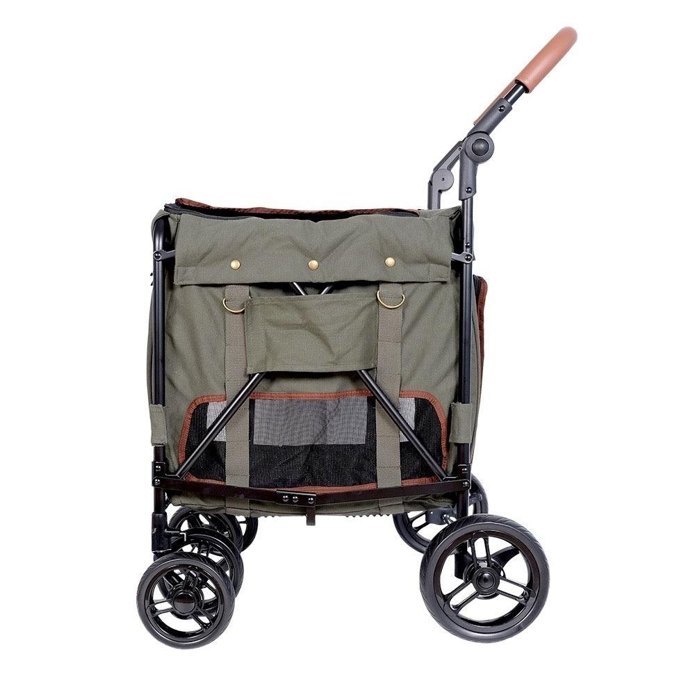 IBIYAYA Gentle Giant Dual Entry Pet Wagon for Dogs up to 25kg - Army Green - Sparklet