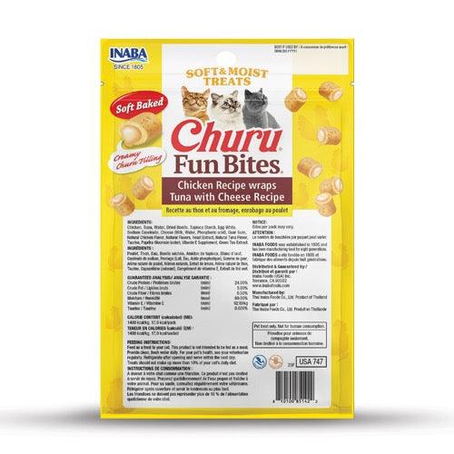 INABA Cat Churu Fun Bites Chicken Wraps Tuna with Cheese - Sparklet