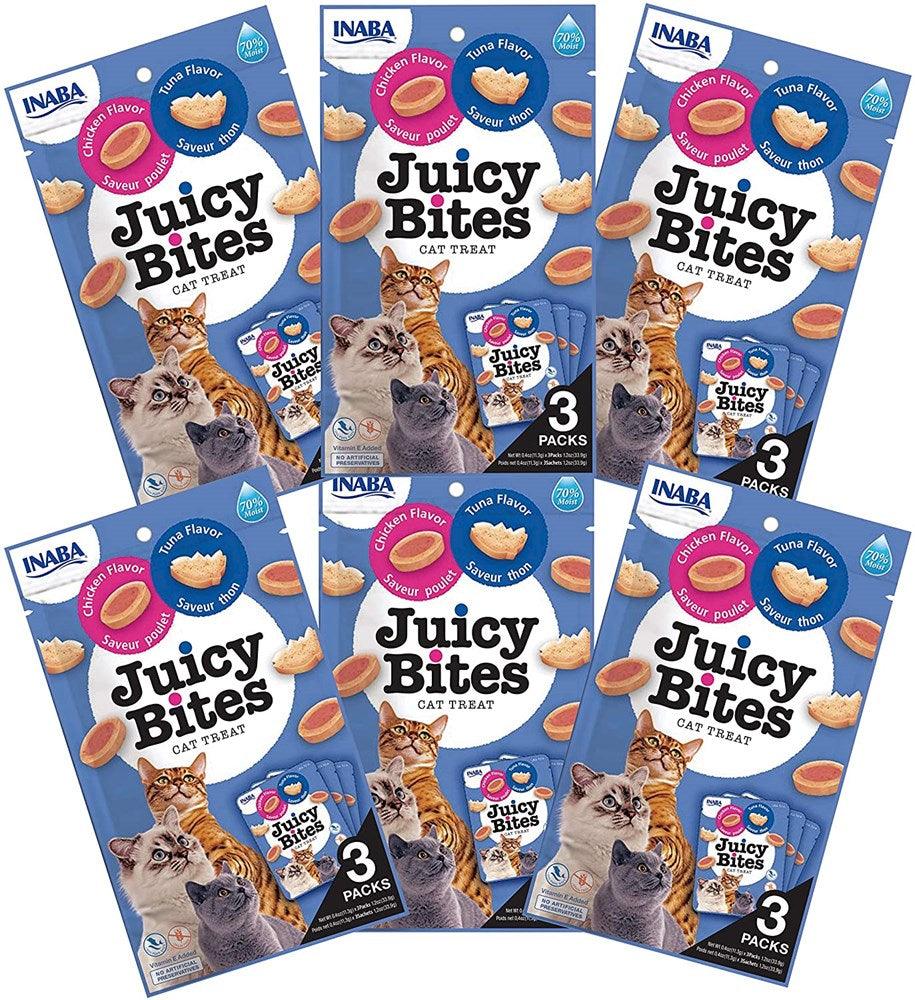 INABA Cat Juicy Bites Tuna & Chicken 34G X 6 Packs Cat Treats - Sparklet