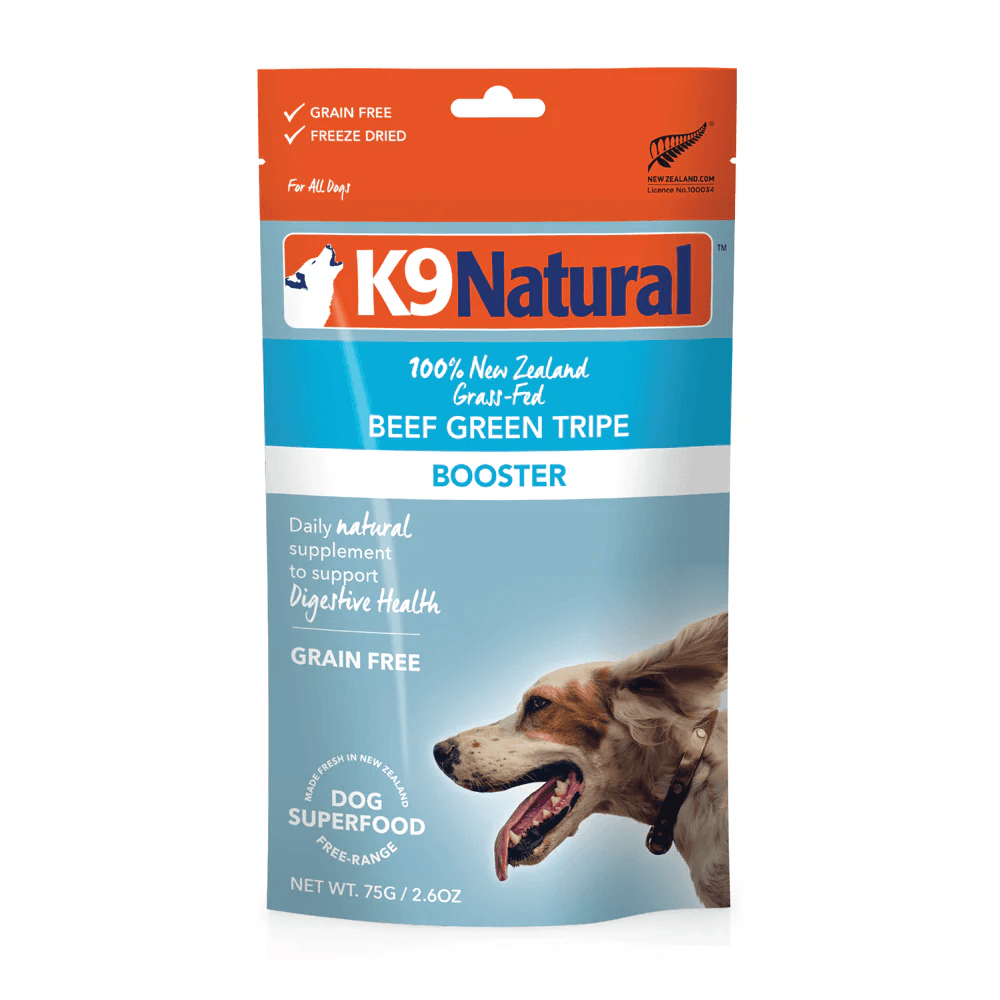 K9 Natural Beef Green Tripe Freeze Dried Booster Topper 75G - Sparklet