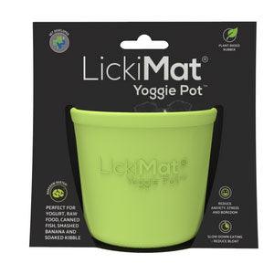 LICKIMAT Yoggie Pot Slow Feeder Dog Bowl - Green - Sparklet