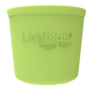 LICKIMAT Yoggie Pot Slow Feeder Dog Bowl - Green - Sparklet