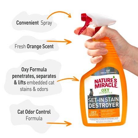 NATURE'S MIRACLE Set-In Stain Destroyer for Cats 709ml - Sparklet