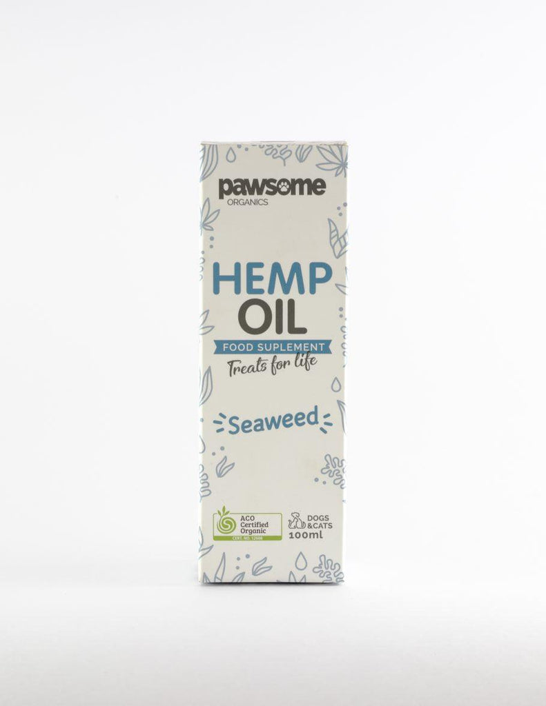 PAWSOME ORGANICS Certified Organic Hemp Oil and Seaweed For Dogs and Cats 100ML - Sparklet