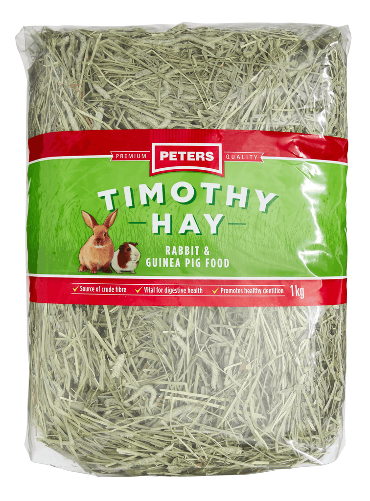 PETERS Premium Quality Timothy Hay Rabbit & Guinea Pig Food 1KG - Sparklet