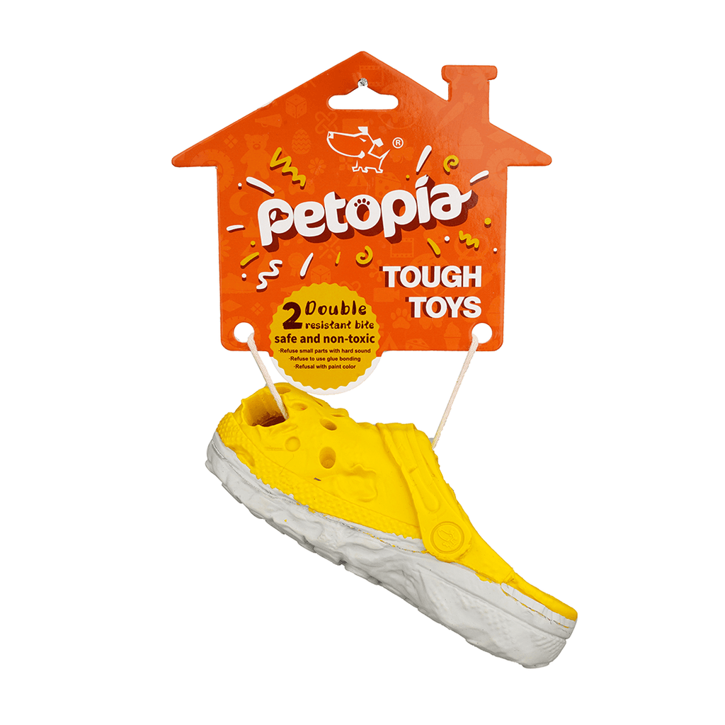 PETOPIA Ultra Tough Dog Chewing Toy - Cozy Slipper (Assorted Colour) - Sparklet