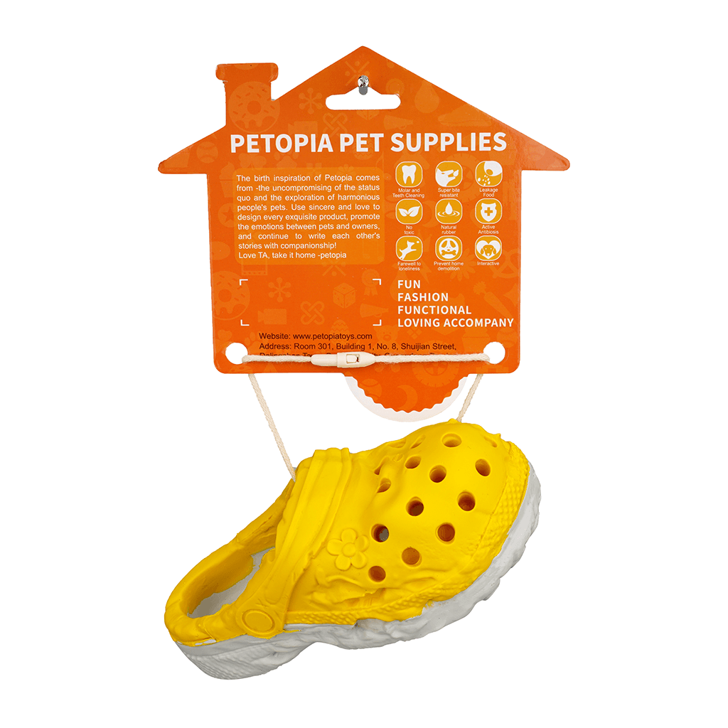 PETOPIA Ultra Tough Dog Chewing Toy - Cozy Slipper (Assorted Colour) - Sparklet