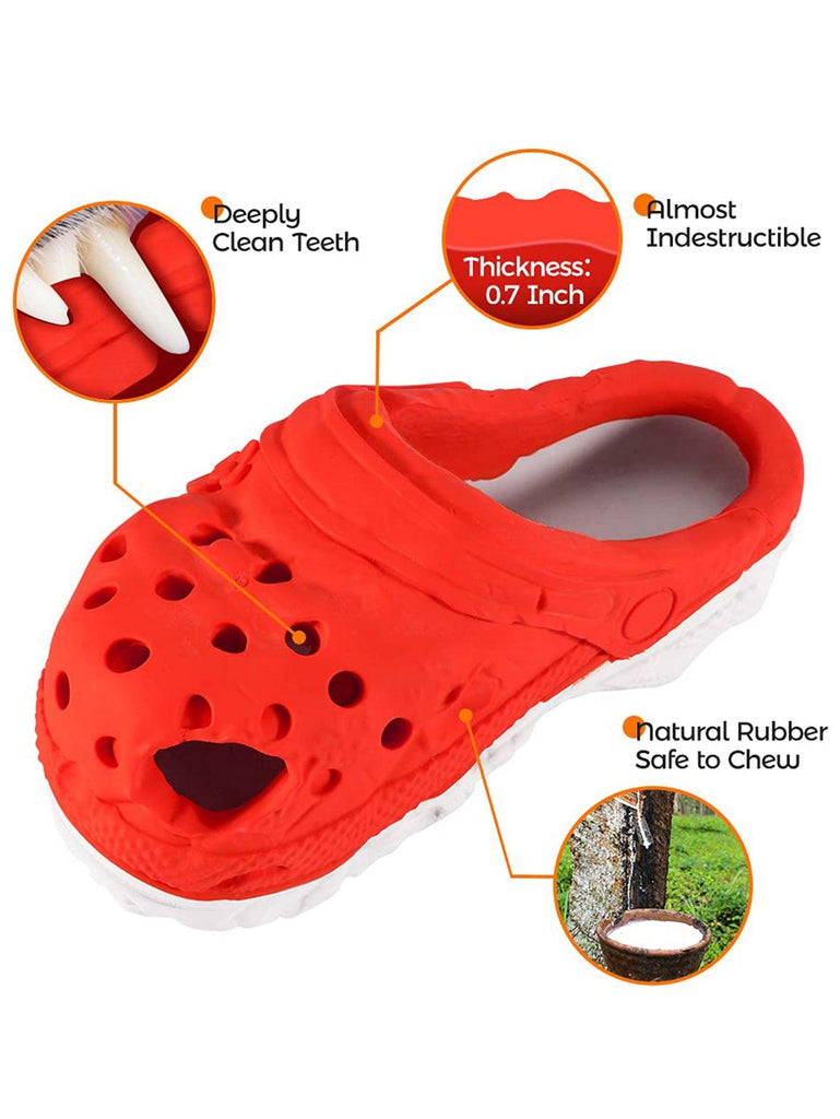 PETOPIA Ultra Tough Dog Chewing Toy - Cozy Slipper (Assorted Colour) - Sparklet