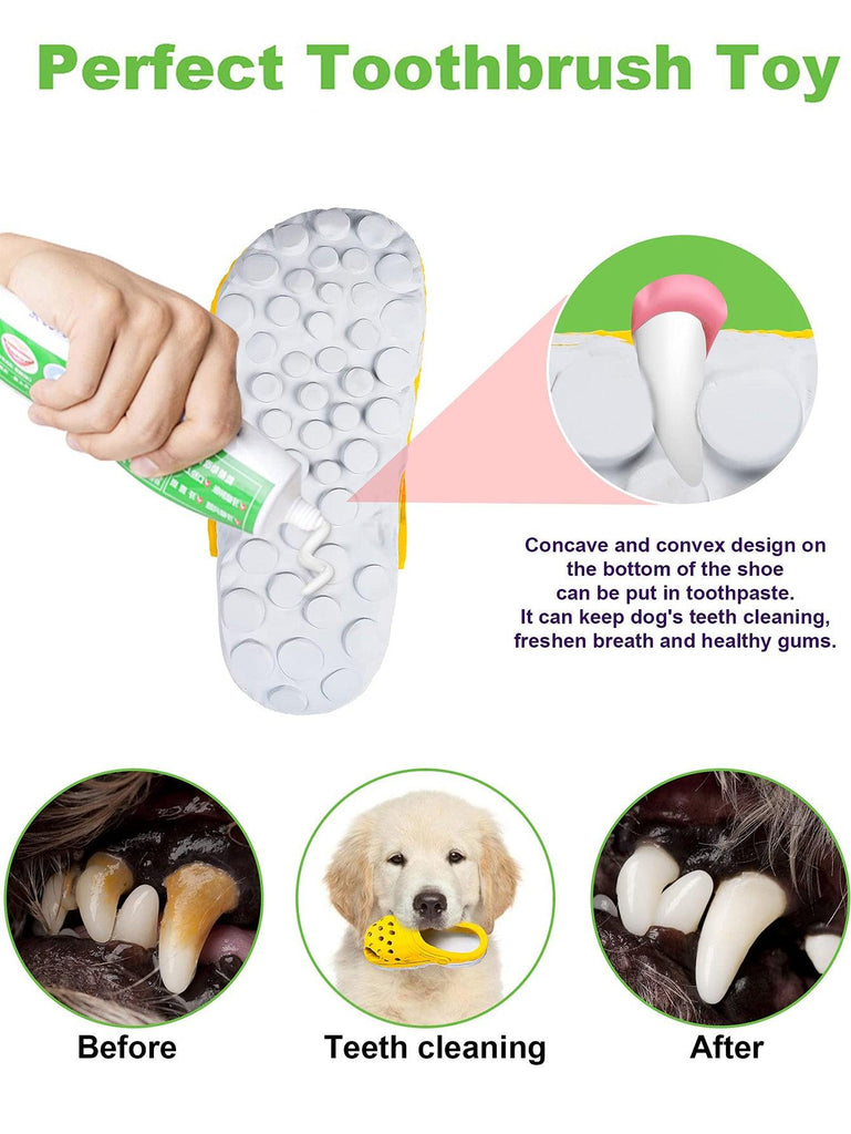 PETOPIA Ultra Tough Dog Chewing Toy - Cozy Slipper (Assorted Colour) - Sparklet