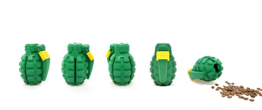 PETOPIA Ultra Tough Dog Chewing Toy - Hand Grenade (Assorted Colour) - Sparklet