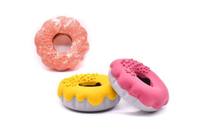 PETOPIA Ultra Tough Dog Chewing Toy - Mochi Donut (Assorted Colour) - Sparklet