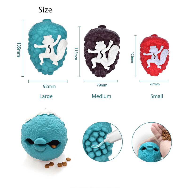 PETOPIA Ultra Tough Dog Chewing Toy - Pine Cone (Assorted Colour) - Sparklet