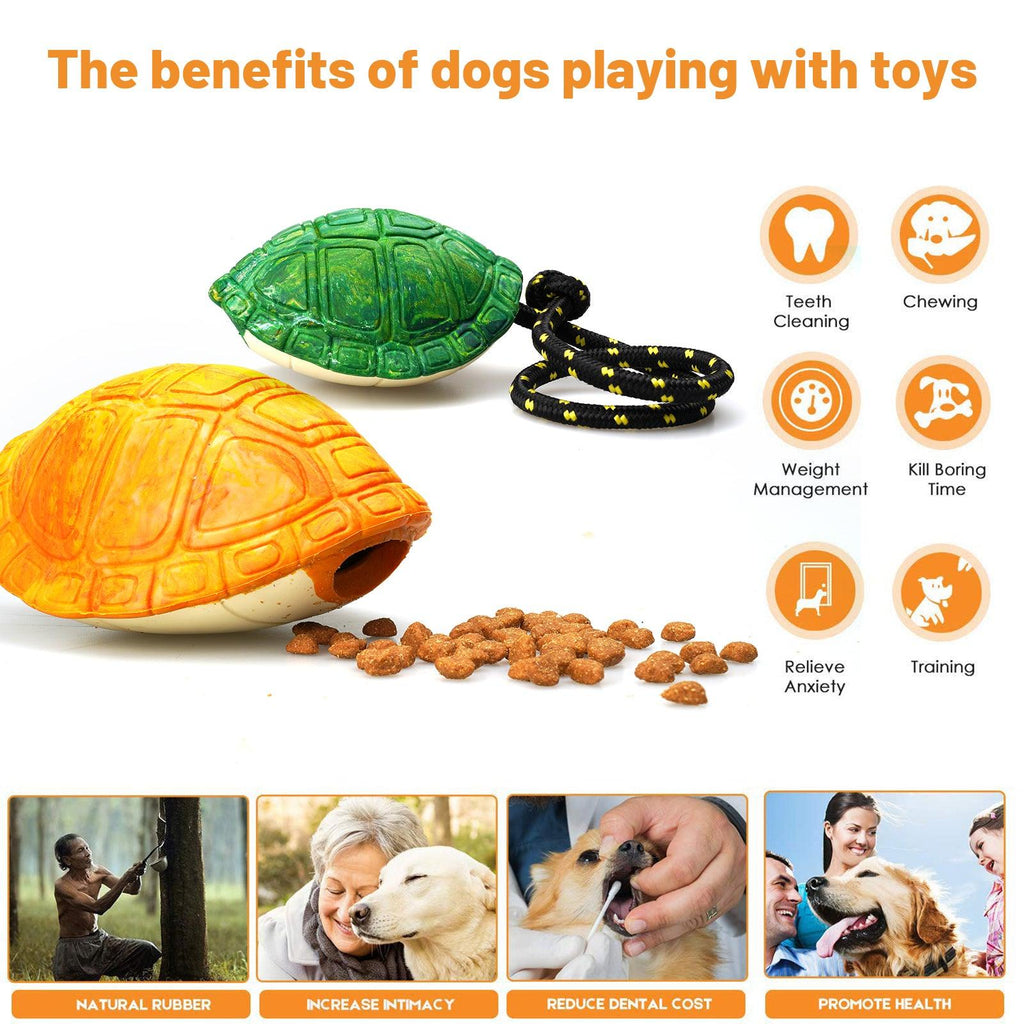 PETOPIA Ultra Tough Dog Chewing Toy - Titan Turtle (Assorted Colour) - Sparklet