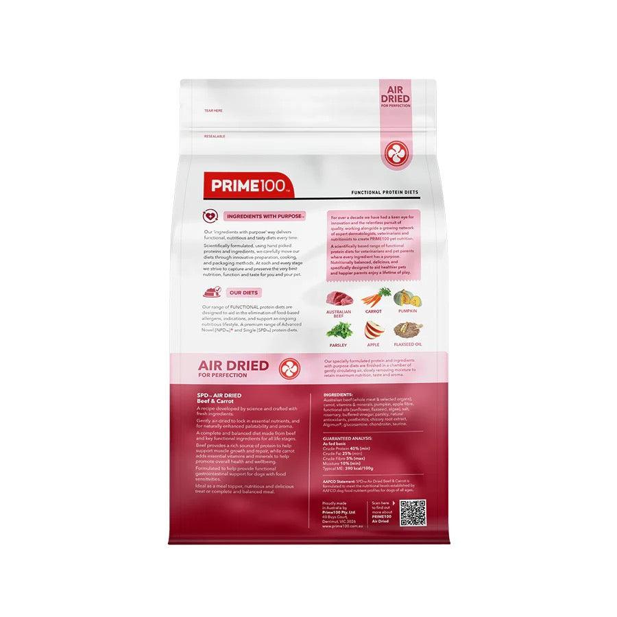 PRIME100 SPD Air Beef & Carrot Adult Dry Dog Food 2.2KG - Sparklet