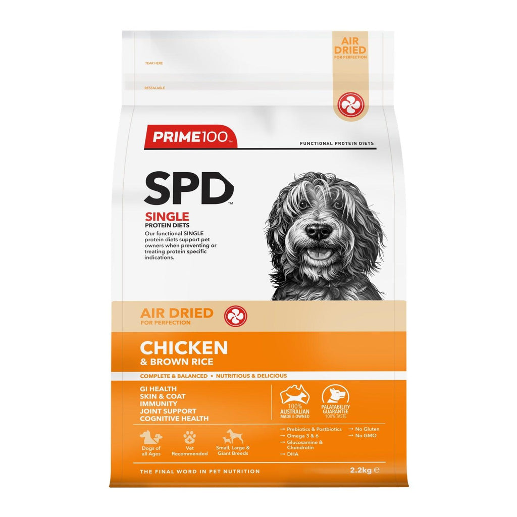 PRIME100 SPD Air Chicken & Brown Rice Adult Dry Dog Food 2.2KG - Sparklet