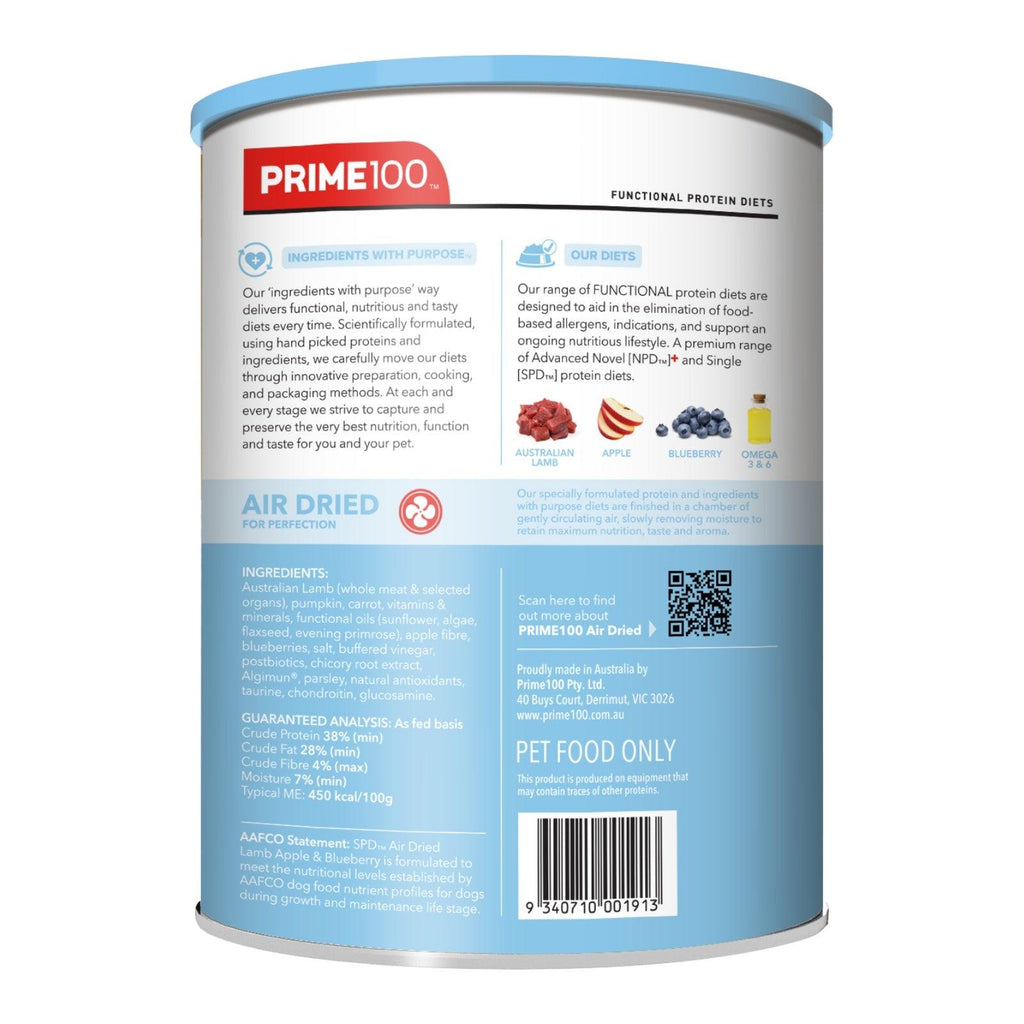 PRIME100 SPD Air Lamb Apple & Blueberry Puppy Dry Food 600G - Sparklet