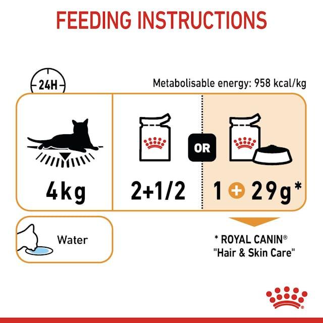 ROYAL CANIN Wet Cat Food Hair & Skin Care Gravy Pouches 12X85G - Sparklet