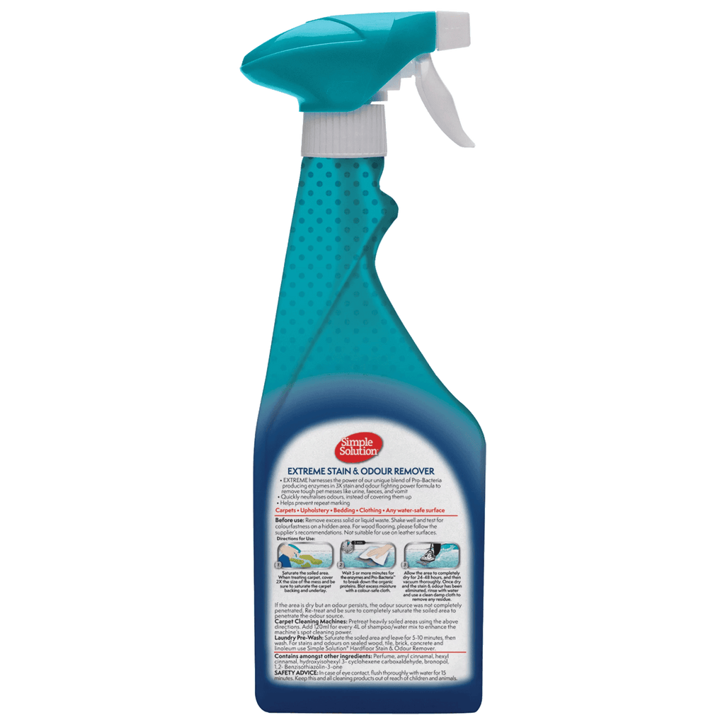 SIMPLE SOLUTION Extreme Stain & Odour Remover for Dogs 500ml - Sparklet