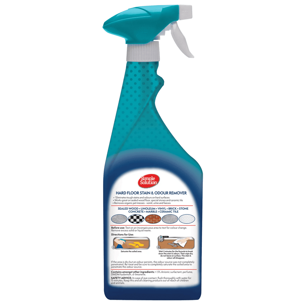 SIMPLE SOLUTION Hard Floor Stain & Odour Remover 750ml - Sparklet