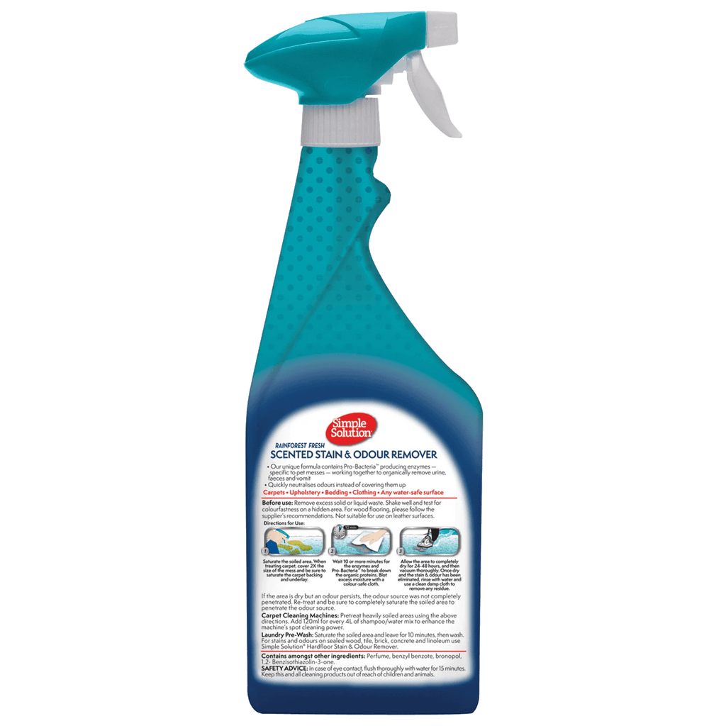 SIMPLE SOLUTION Home Stain & Odour Remover Rain Forest 750ml - Sparklet