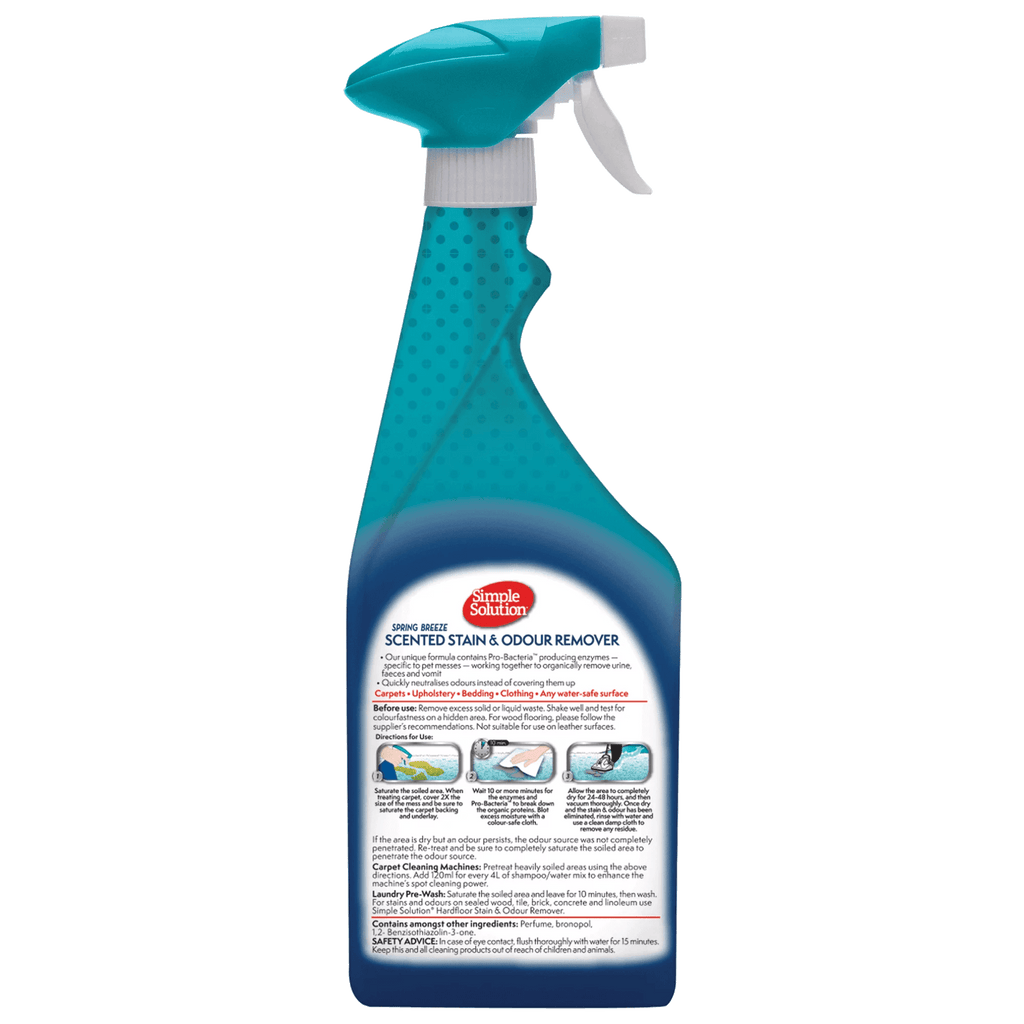 SIMPLE SOLUTION Home Stain & Odour Remover Spring Breeze 750ml - Sparklet