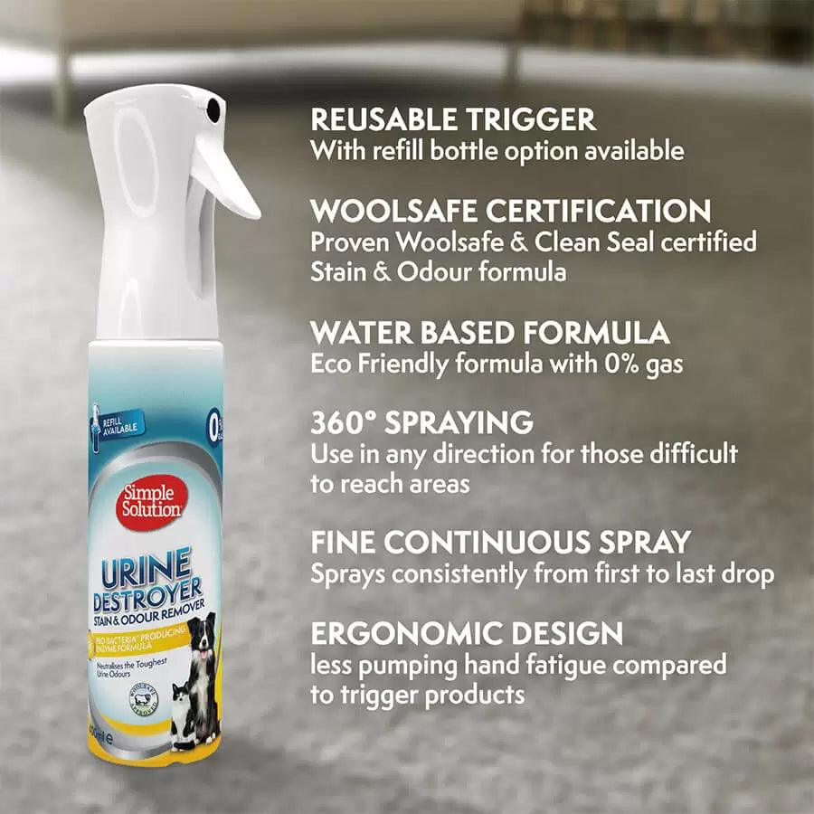 SIMPLE SOLUTION Urine Destroyer - Refillable Flairosol 400ml - Sparklet