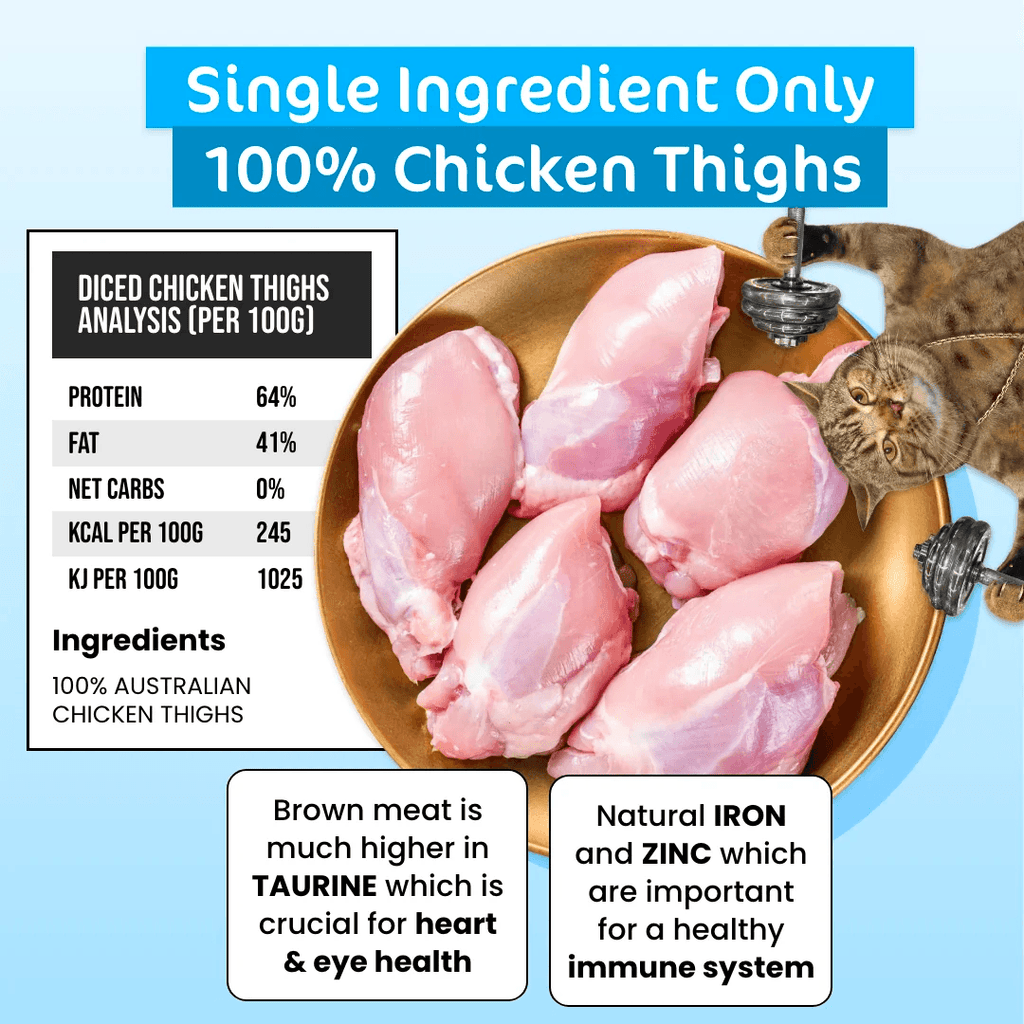 THE PAW GROCER Freeze Dried Chicken Thighs 50G - Sparklet