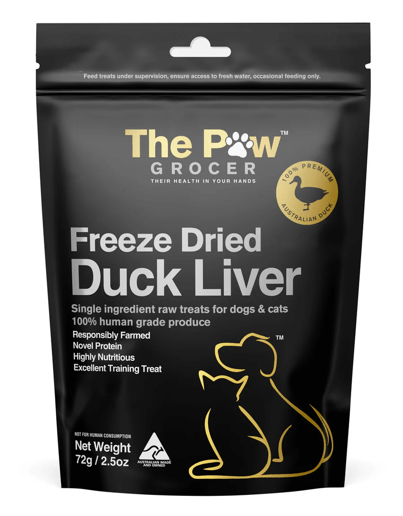 THE PAW GROCER Freeze Dried Duck Liver 72G - Sparklet