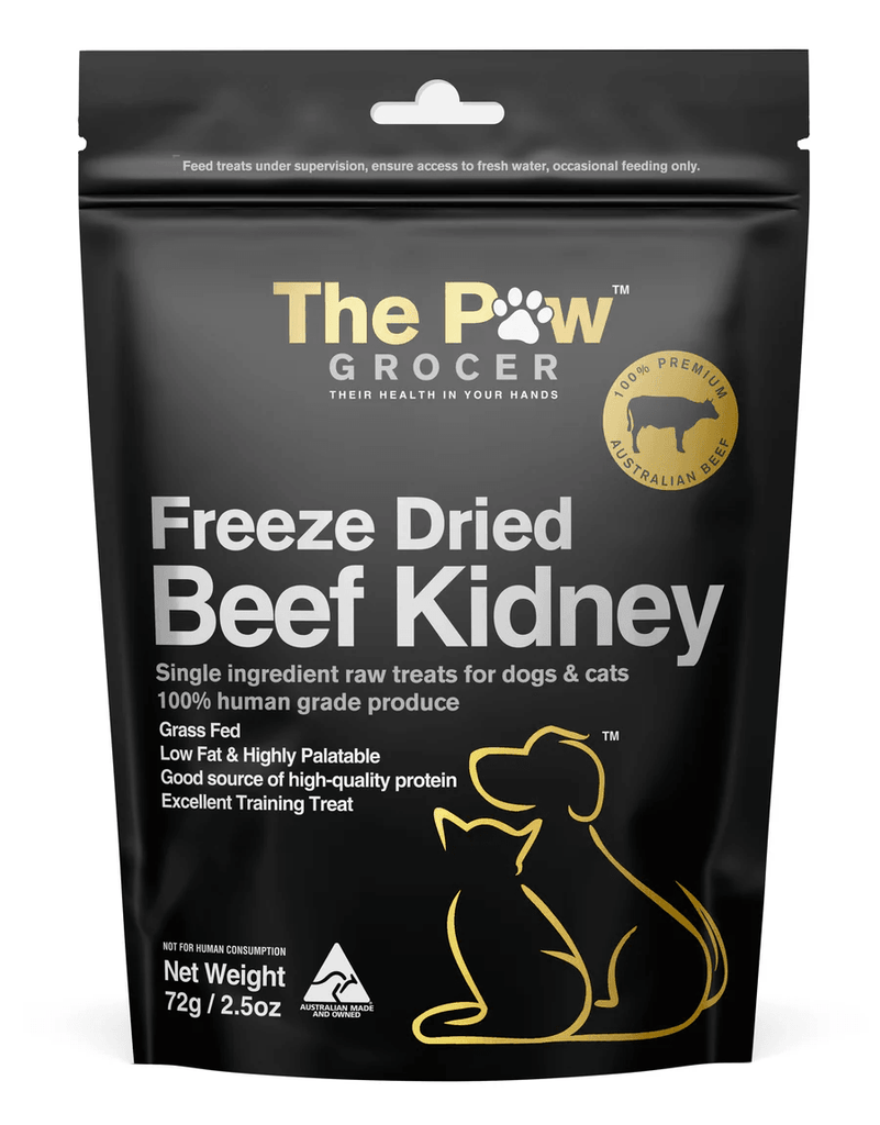 THE PAW GROCER Freeze Dried Grass Fed Beef Kidney 72G - Sparklet