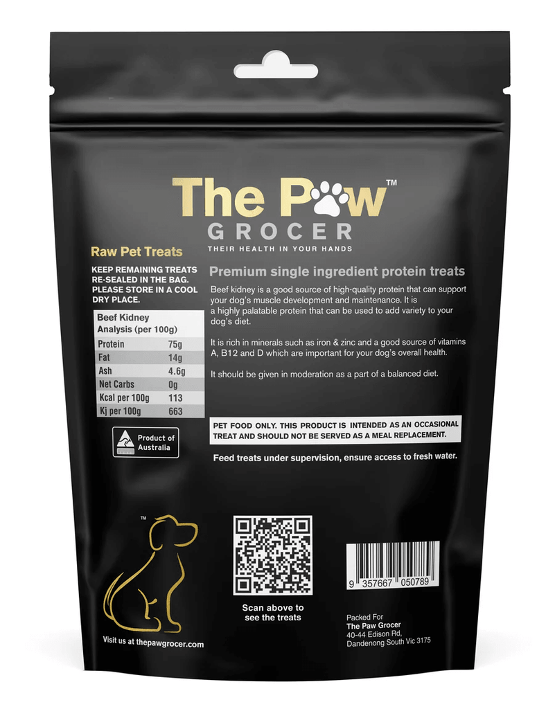 THE PAW GROCER Freeze Dried Grass Fed Beef Kidney 72G - Sparklet