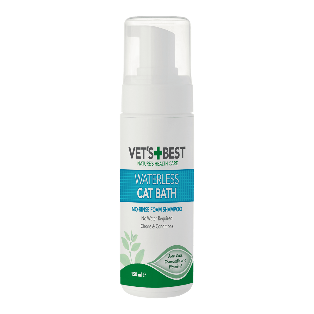 VET'S BEST Waterless Cat Bath No-rinse Foam Shampoo 150ml - Sparklet